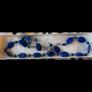 Lapis Lazuli and Turquoise Jewelry Set